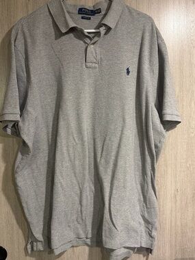 Polo by Ralph Lauren Gray Short-Sleeve Classic Polo with Navy Pony